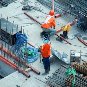 Site worker on a residential build