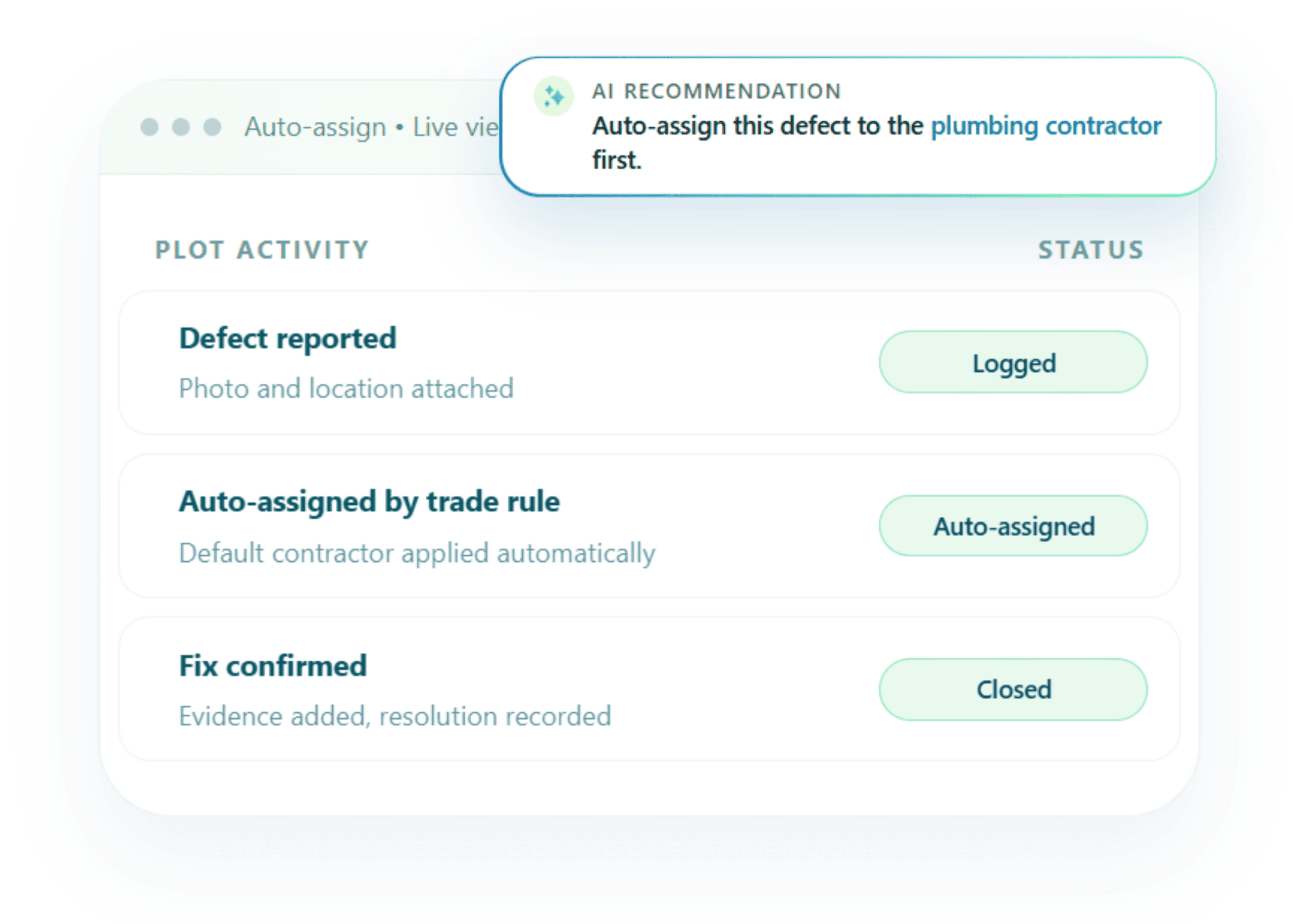 Ubrix auto-assign mockup